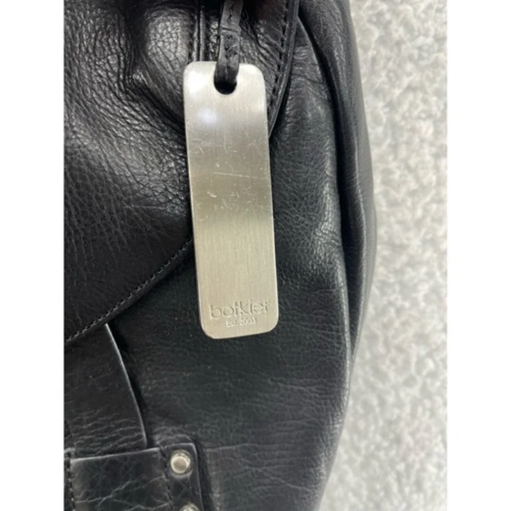 Botkier Leather Crossbody Bag Womens Large Black Studded Excellent Messenger - Picture 11 of 11